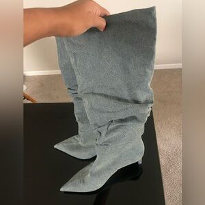 Zara Denim Boots